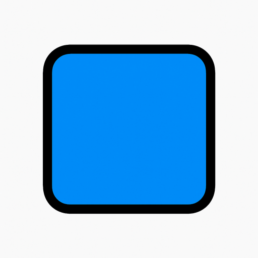 a simple square that looks nice blue block.
In-Game asset.  2d.  High contrast.  No shadows