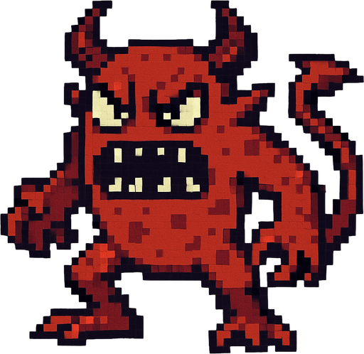 Retro pixel style from arcade