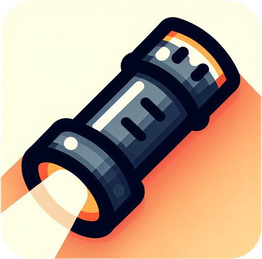 craete a flashlight light.
Single Game Texture.  In-Game asset.  2d.  Blank background.  High contrast.  No shadows