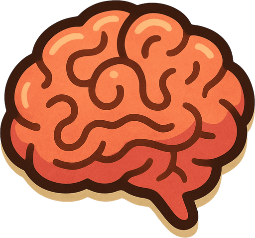 beyine benzeyen ve arkası siyah olmayan oyunda garip durmayan bir parça olsun.
In-Game asset.  2d.  High contrast.  No shadows