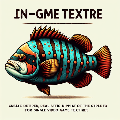 a realistic emperorFish.
Single Game Texture. In-Game asset. 2d. Blank background. High contrast. No shadows.