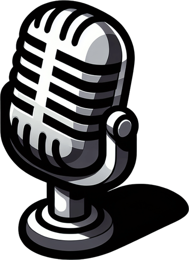 Cartoon classical microphone.
Single Game Texture.  In-Game asset.  2d.  Blank background.  High contrast.  No shadows