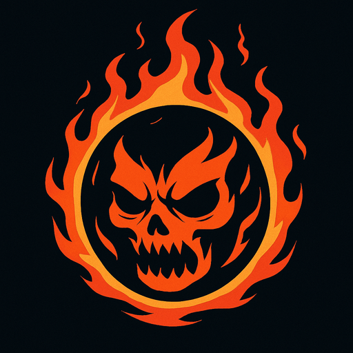 roh jahat bentuk orb api.
In-Game asset.  2d.  High contrast.  No shadows