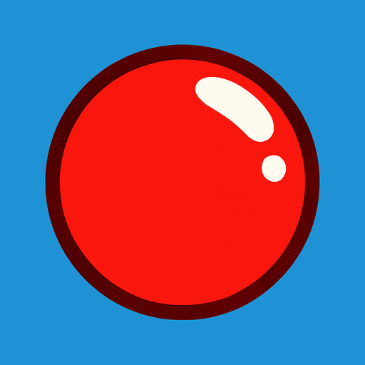Red bubble.
In-Game asset.  2d.  High contrast.  No shadows