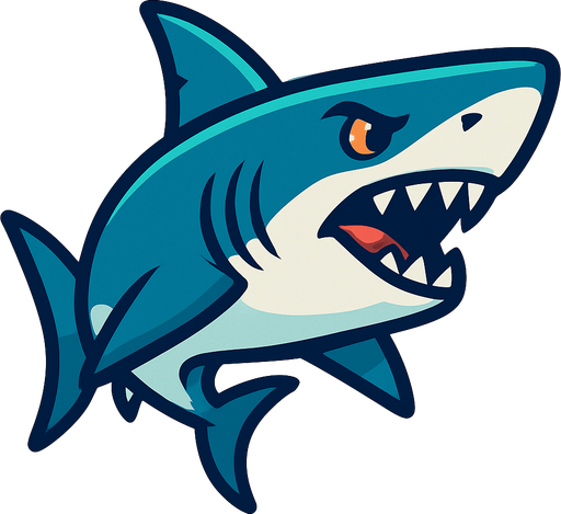 shark.
In-Game asset.  2d.  High contrast.  No shadows