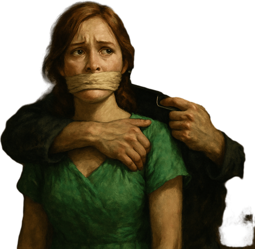HOSTAGE WİTH GREEN DRESS WOMAN