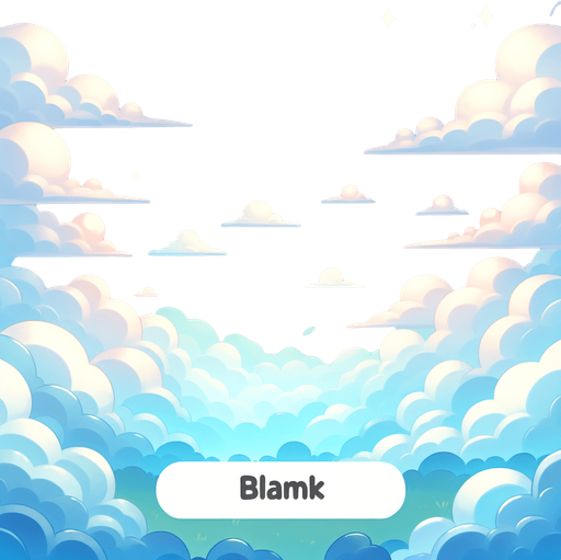 A soft gradient sky transitioning from light blue to white, with subtle fluffy clouds scattered across. The style should be cartoonish and visually appealing.".
Single Game Texture.  In-Game asset.  2d.  Blank background.  High contrast.  No shadows