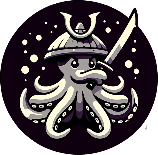 侍蛸.
Single Game Texture. In-Game asset. 2d. Blank background. High contrast. No shadows.