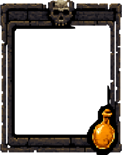 Kartları koymak için kart yeri dark souls 2d pixel art.
In-Game asset.  2d.  High contrast.  No shadows