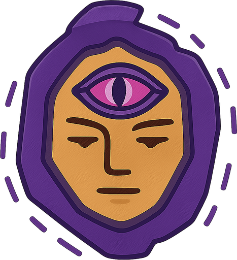 magic eye. No background. Transparent background. Blank background. No shadows. 2d. In-Game asset. flat