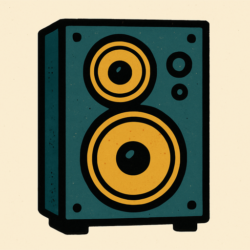 Hoparlör.
In-Game asset.  2d.  High contrast.  No shadows