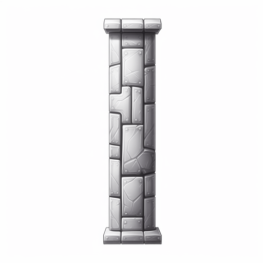 Single tall column
Game Texture. In-Game asset. 2d. Pixelart. White background. Blank background. Low detail. High contrast.