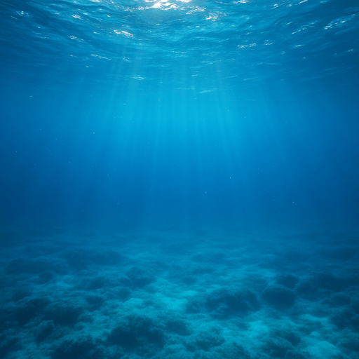 quite blue under water of sea