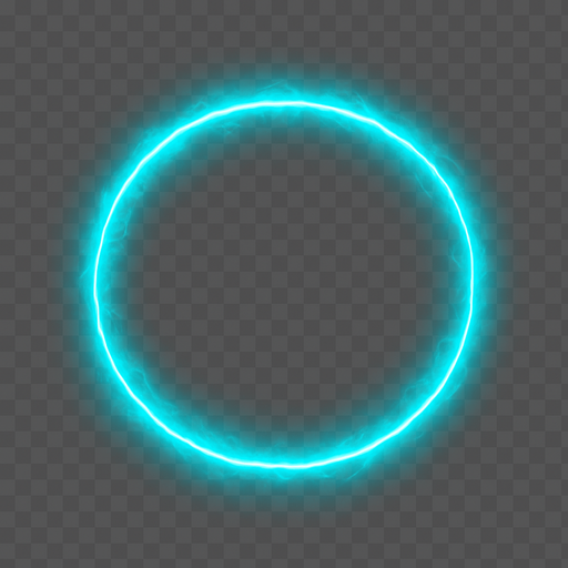 A thin expanding ring with energy distortion

```
- Outer ring: 4-6 pixels thick, bright cyan (#00FFFF)
- Inner ring: 2-3 pixels thick, white (#FFFFFF) 
- Ring thickness: Tapers from thick to thin as it expands
- Transparency: Ring itself at 80% opacity
- Background: Completely transparent
- Edge treatment: Soft anti-aliased edges, slight glow effect
- Optional: Subtle "energy crackle" texture within the ring.
In-Game asset.  2d.  High contrast.  No shadows