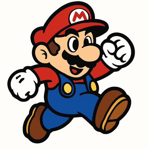 hey mario.
In-Game asset.  2d.  High contrast.  No shadows
