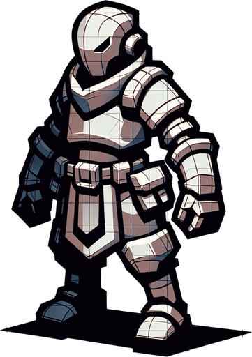 Enemy.
Single Game Texture. In-Game asset. 2d. Blank background. High contrast. No shadows.