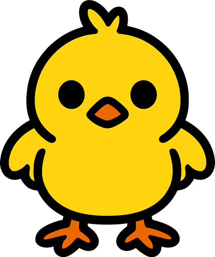 chick.
In-Game asset.  2d.  High contrast.  No shadows
