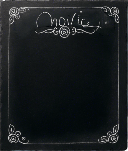 "NOVICE BLEND" handwritten in chalk