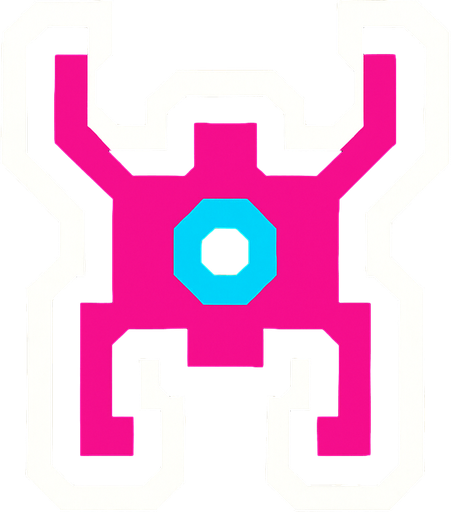 Make a Spacelnvaders InfinityGene EVO enemy character.
In-Game asset.  2d.  High contrast.  No shadows