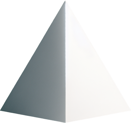 white triangle.