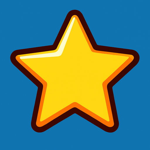 star.
In-Game asset.  2d.  High contrast.  No shadows