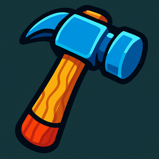 Hammer.
In-Game asset.  2d.  High contrast.  No shadows