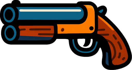 Escopeta.
In-Game asset.  2d.  High contrast.  No shadows
