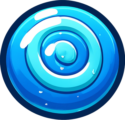 Blue circular candy
