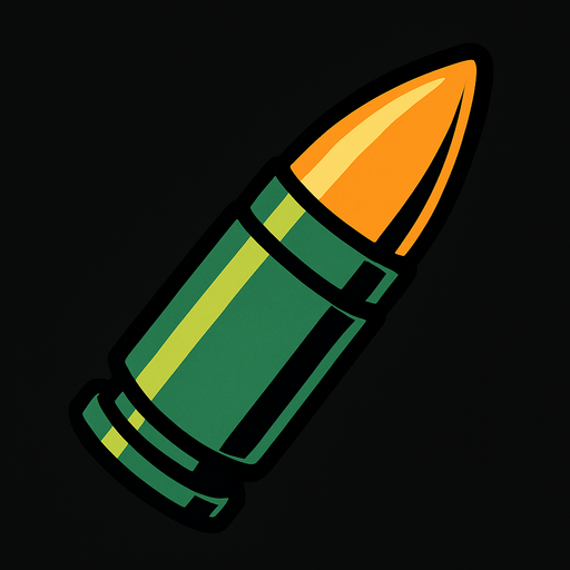 mermi.
In-Game asset.  2d.  High contrast.  No shadows