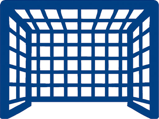 top football goal.
In-Game asset.  2d.  High contrast.  No shadows