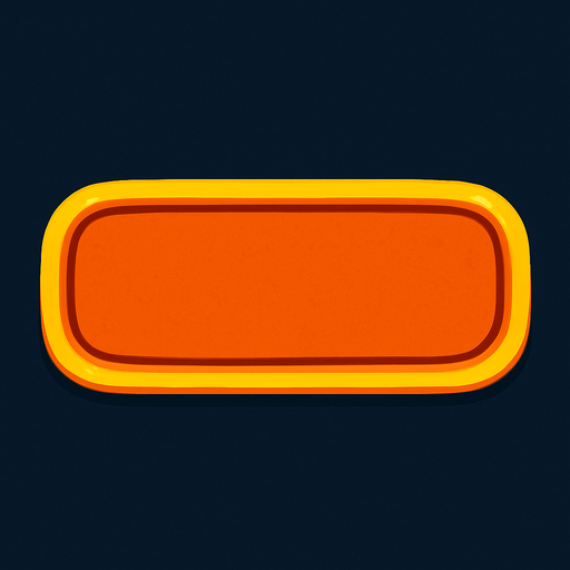 button background.
In-Game asset.  2d.  High contrast.  No shadows