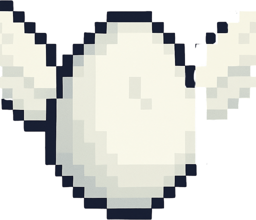 winged and white