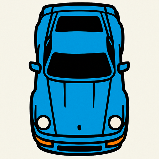 car looks above.
In-Game asset.  2d.  High contrast.  No shadows