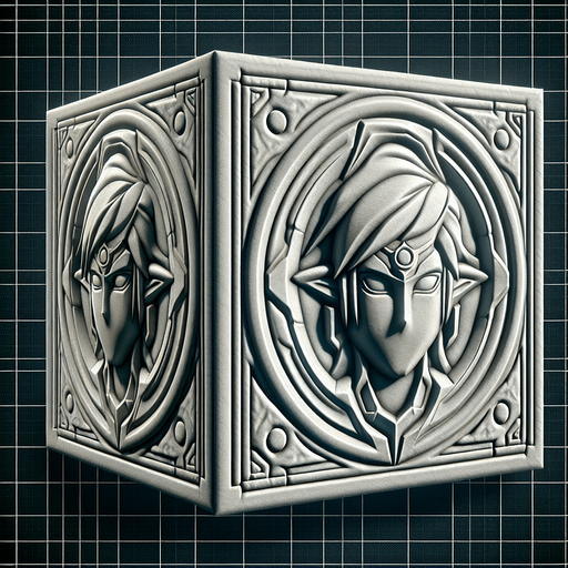 relief avatar.
Single Game Texture. In-Game asset. 2d. Blank background. High contrast. No shadows.