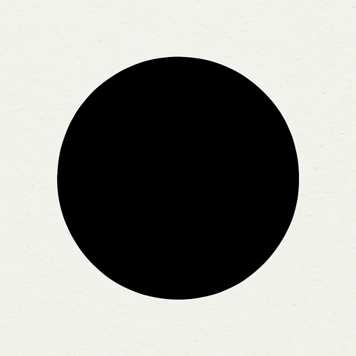 bola penuh hitam.
In-Game asset.  2d.  High contrast.  No shadows