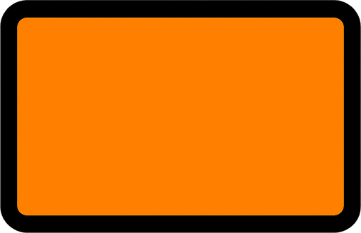 rectangle orange color no background.
In-Game asset.  2d.  High contrast.  No shadows. ractangle