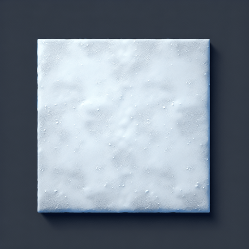 Snowy flat surface viewed from above at nighttime Single Game Texture. In-Game asset. 2d. Blank background. High contrast. No shadows.