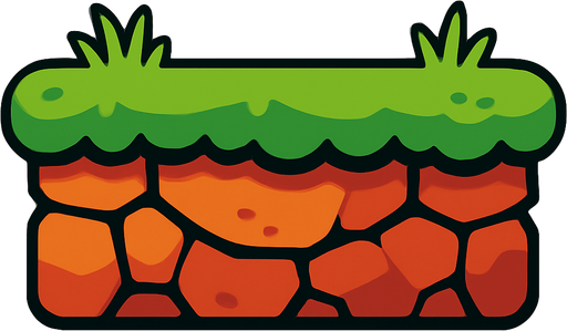 Platform.
In-Game asset.  2d.  High contrast.  No shadows