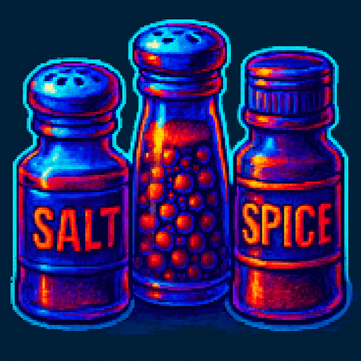 A set of spices shakers.