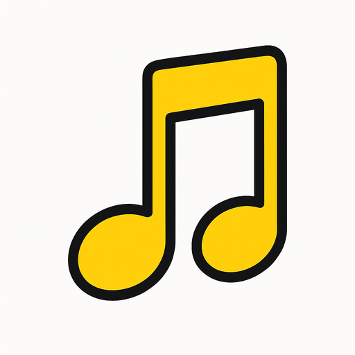 sarı 1 sekizlik nota arka planı olmasın sade olsun 2d.
In-Game asset.  2d.  High contrast.  No shadows