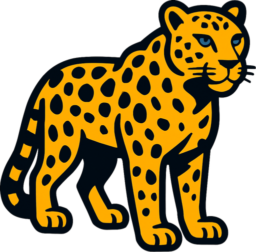 Leopar.
In-Game asset.  2d.  High contrast.  No shadows