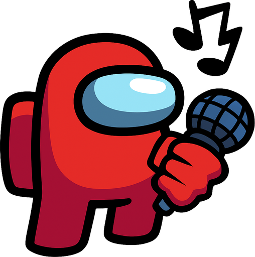 FNF among Us.
In-Game asset.  2d.  High contrast.  No shadows