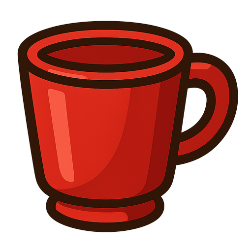 Red cup.
In-Game asset.  2d.  High contrast.  No shadows