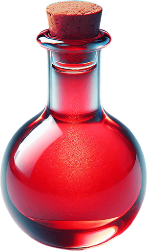 red potion
red potion, no background