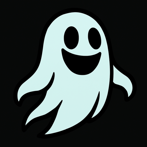Ghost.
In-Game asset.  2d.  High contrast.  No shadows