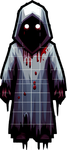 maak een horror player karakter van boven af
Single Game Texture. In-Game asset. 2d. Blank background. High contrast. No shadows.