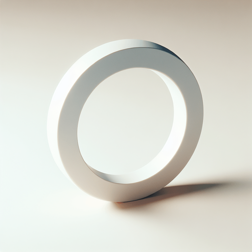 white circle ring.
basic shape. White