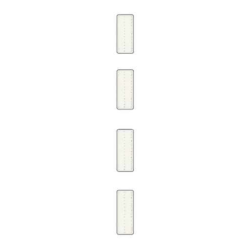 an piece of road line lane (intermitent not continuos).
In-Game asset.  2d.  High contrast.  No shadows