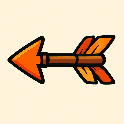 Arrow.
In-Game asset.  2d.  High contrast.  No shadows