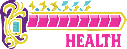 Barra de vida jojo's.
In-Game asset.  2d.  High contrast.  No shadows